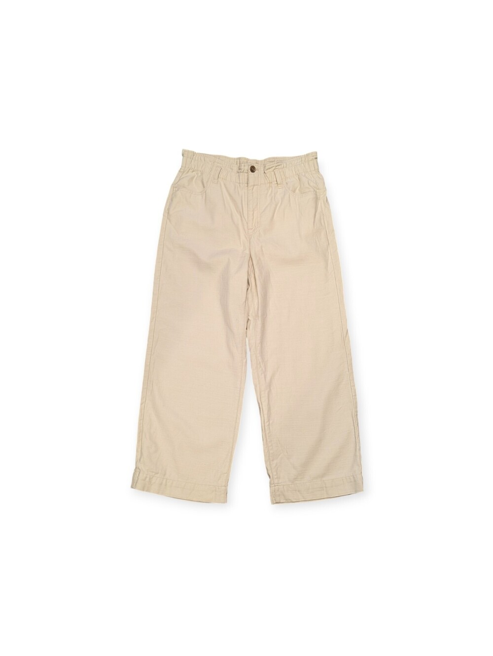 J.Crew Re-Imagined Pull On Wide Leg Crop Pants Khaki Women's 8 Petite